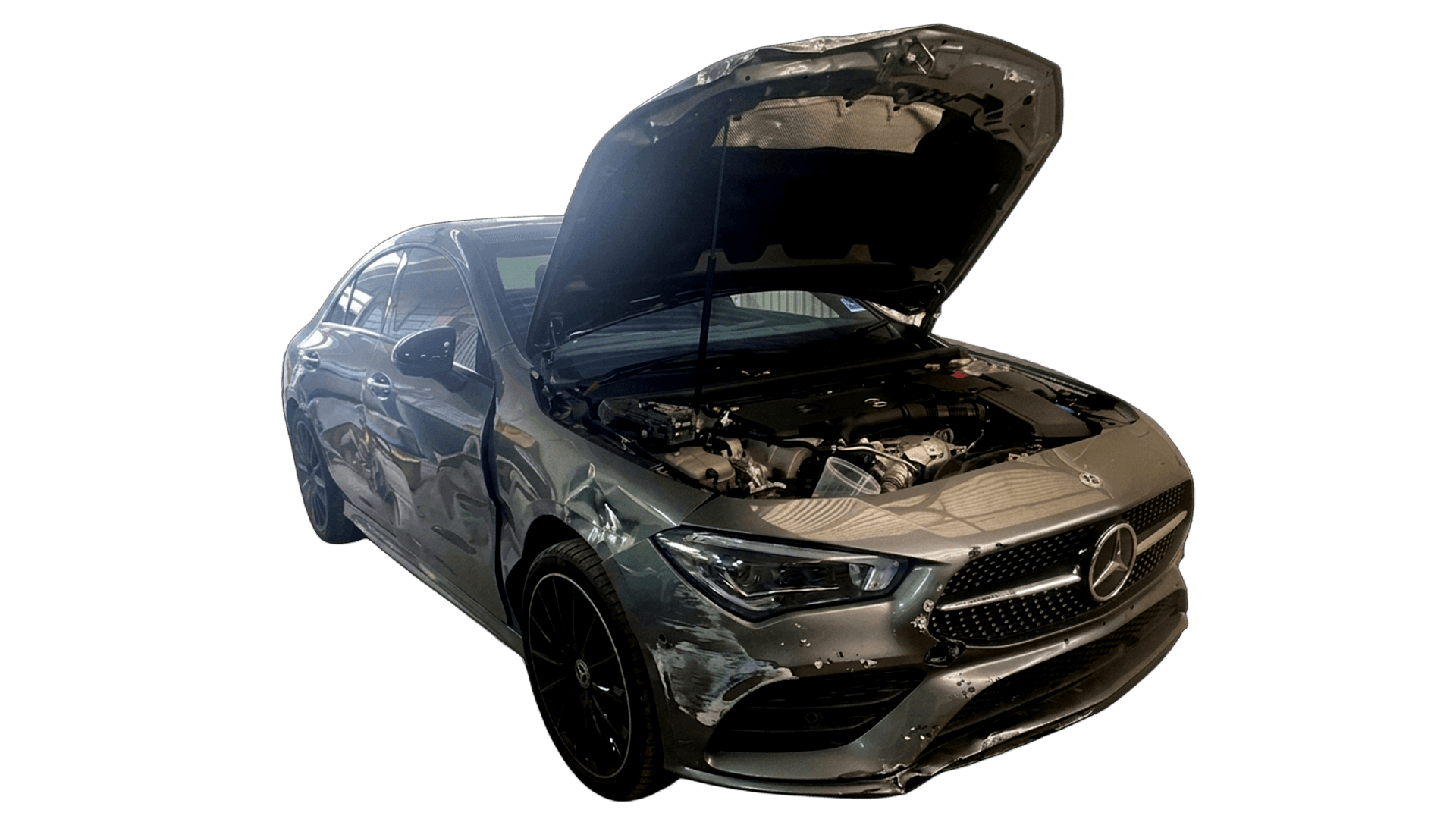Mercedes-Benz E-Class Collision Repair - Before repair